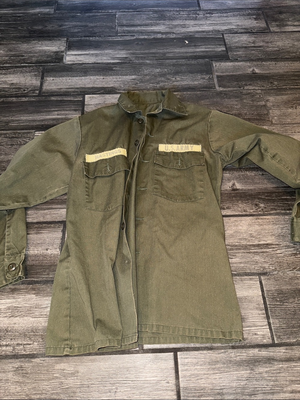 U.S. Army Olive Green Field Jacket Shirt